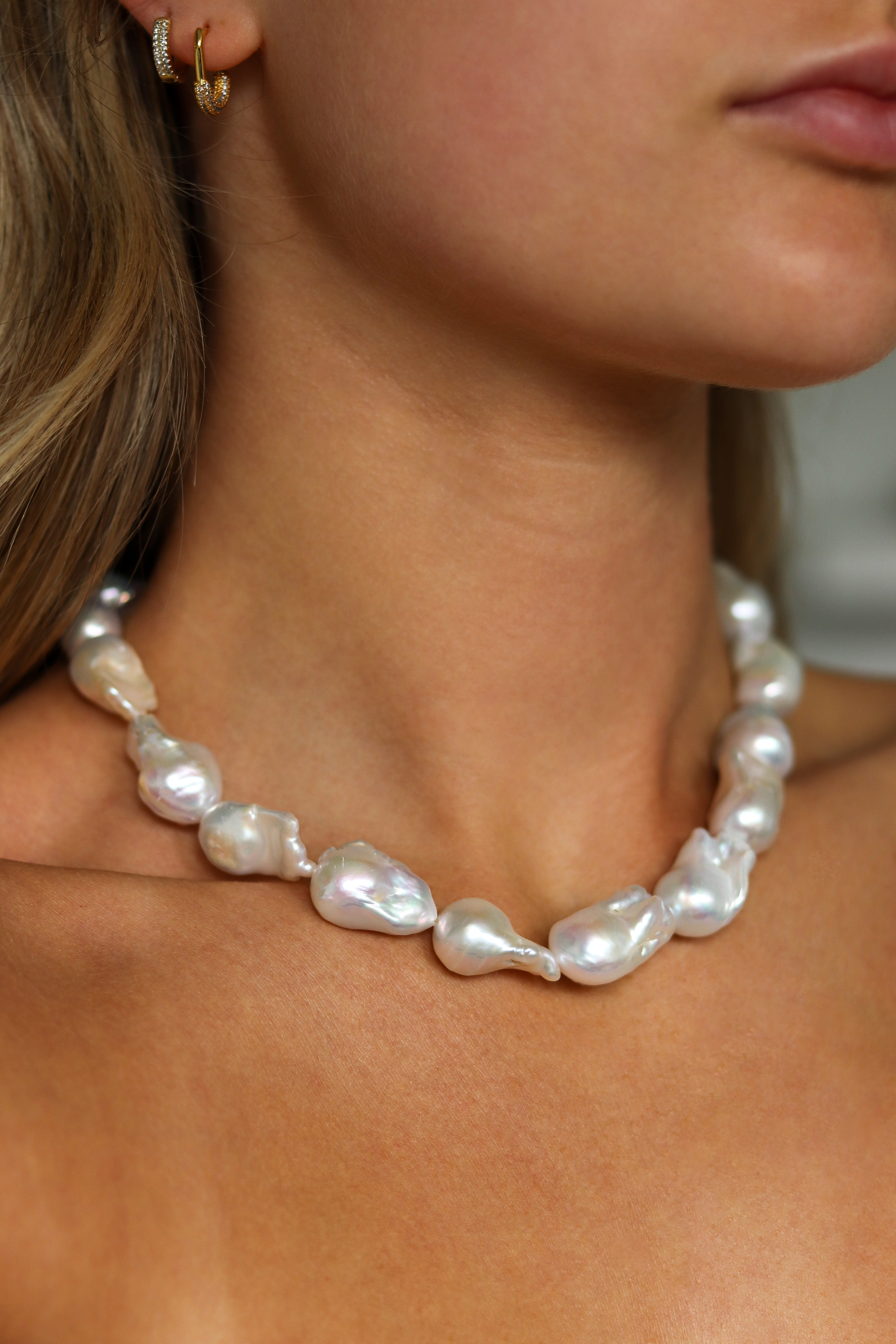 【新品未使用】baroque pearl combi necklace Baroque Pearl Necklace – ARCAVIA