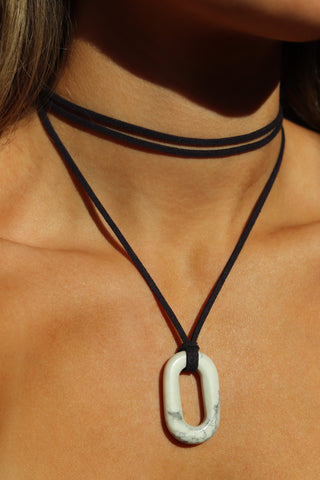 Suede Wrap Necklace