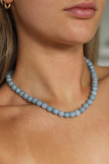 Beaded Necklace - Baby Blue