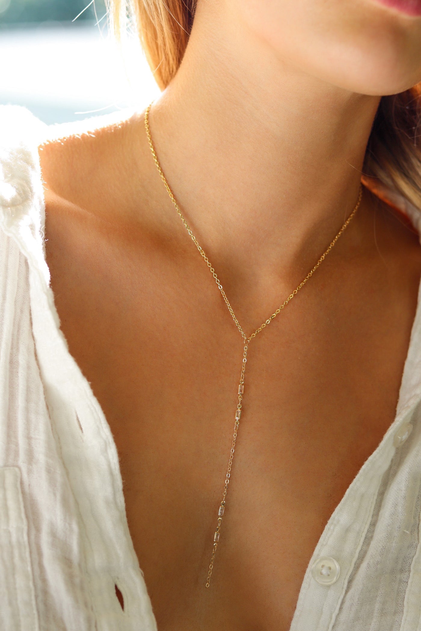 Dawn Lariat Necklace