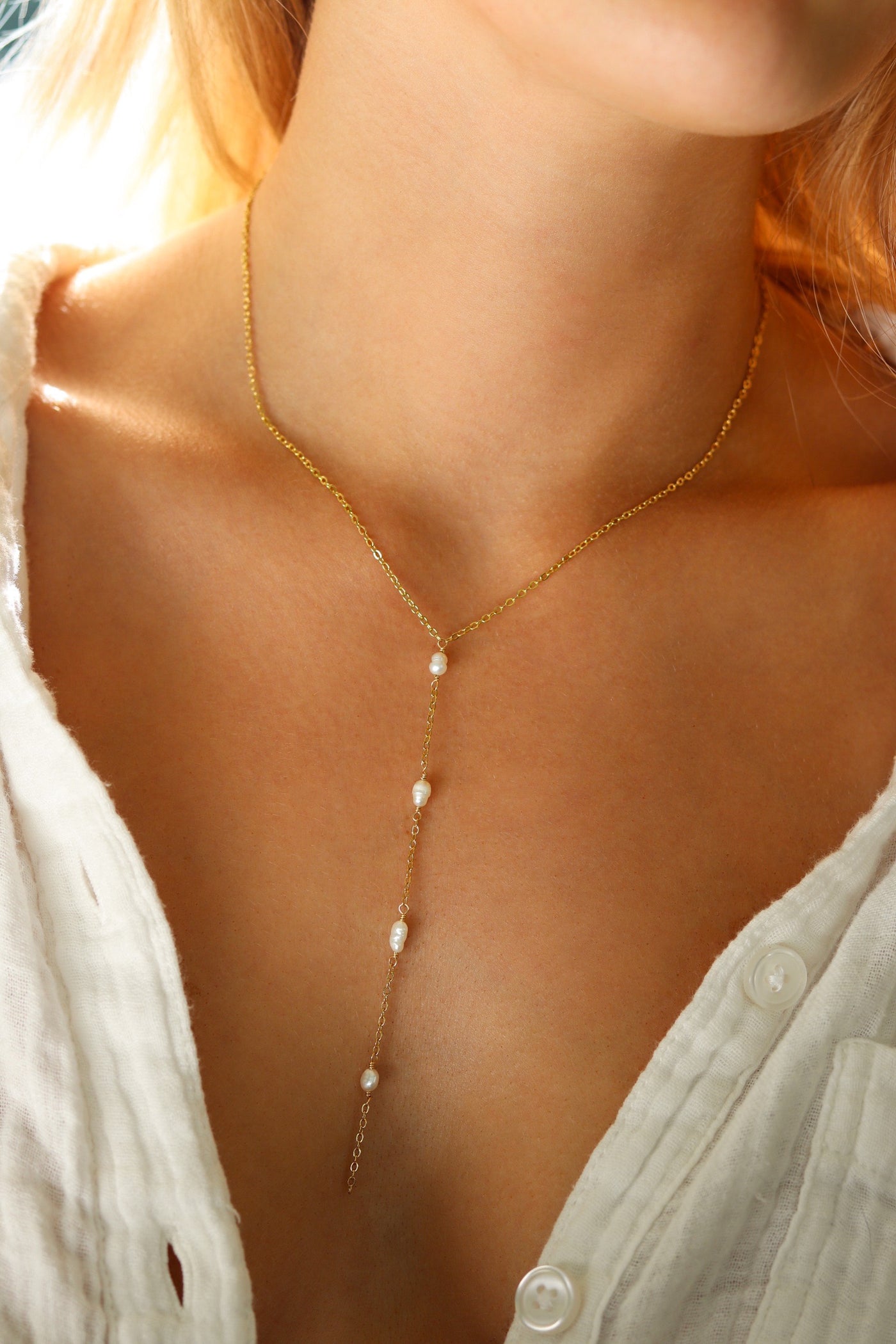 Maren Lariat Necklace