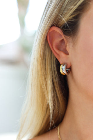 Mixed Metal Hoops