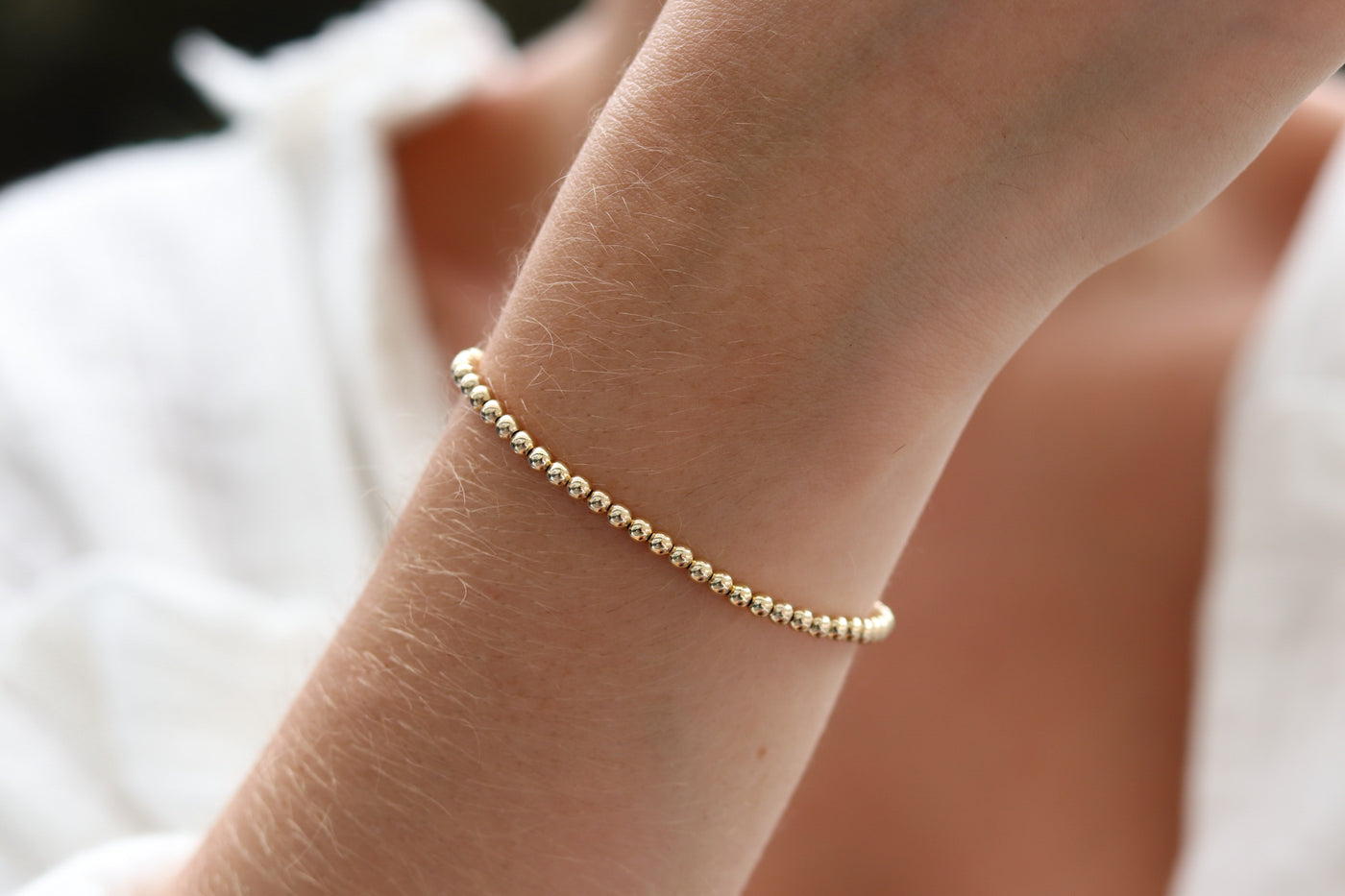 Gold Beaded Bracelet